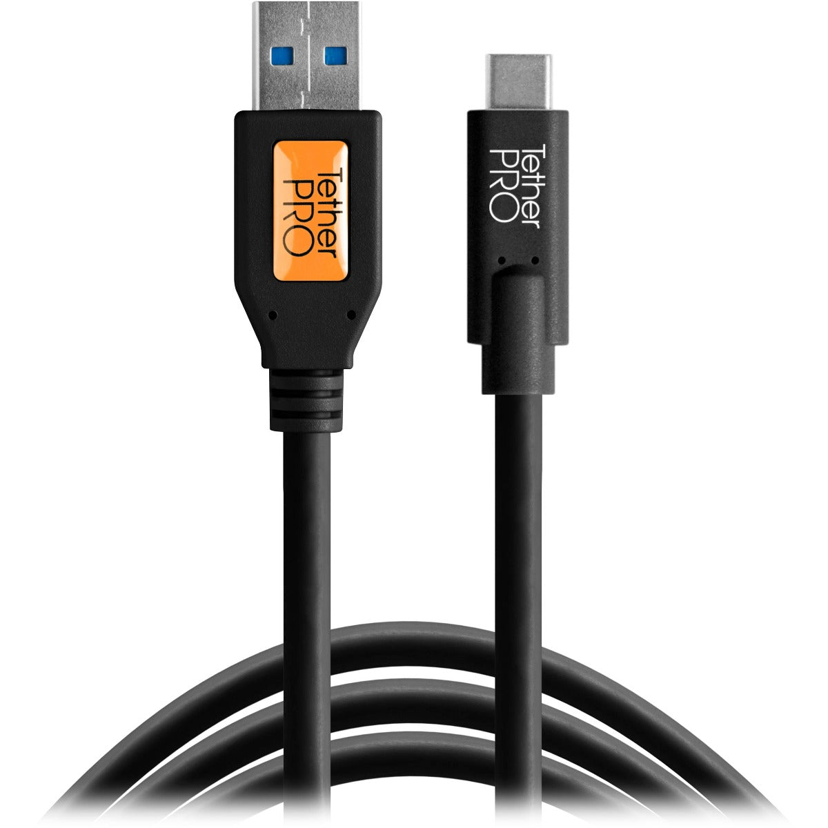 TetherPro USB 3 to USB-C 4.6m Black Cable