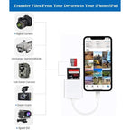 For Apple Lightning to SD MicroSD Adapter