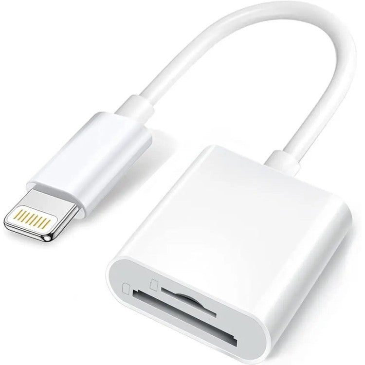 For Apple Lightning to SD MicroSD Adapter