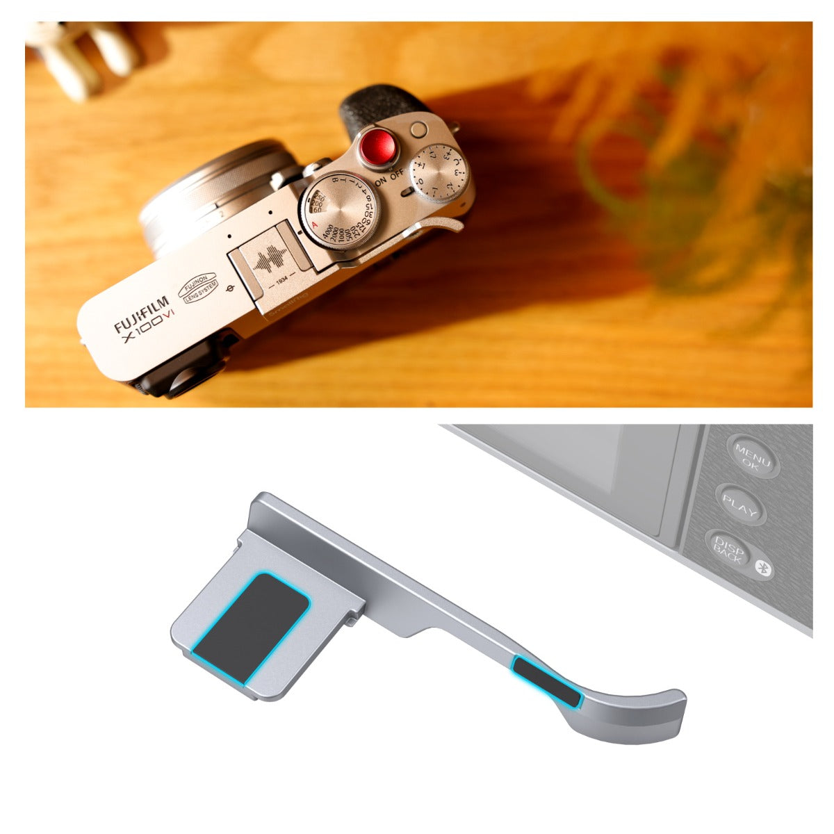 SmallRig Thumb Grip for FUJIFILM X100VI / X100V (Sliver) 4566