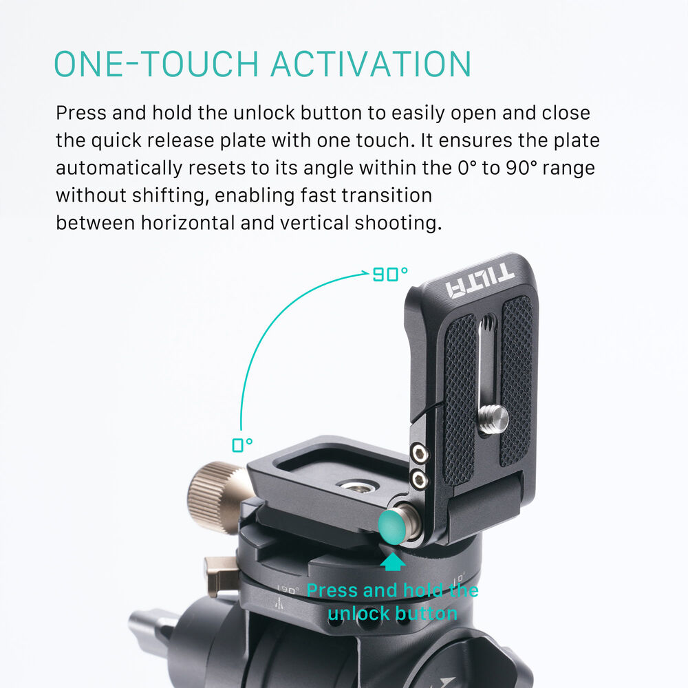 Tilta Agka Foldable Quick Mount Plate - Black