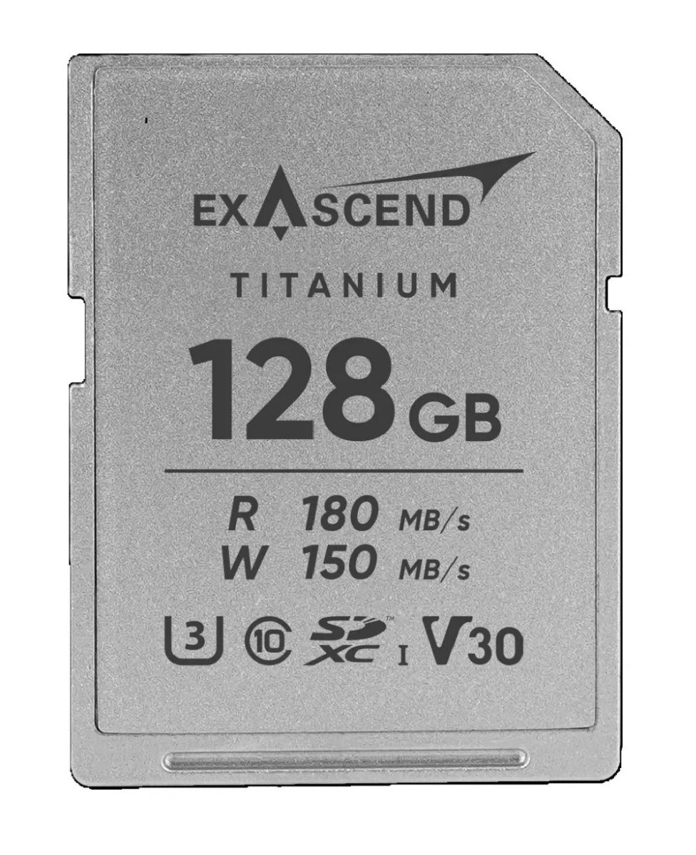 Exascend TITANIUM 128GB UHS-I V30 SDXC Card