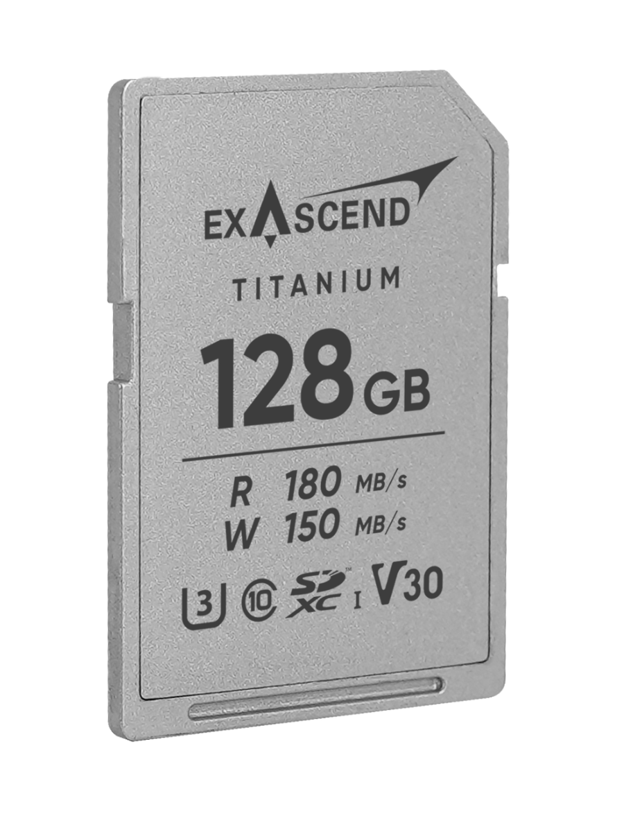 Exascend TITANIUM 128GB UHS-I V30 SDXC Card