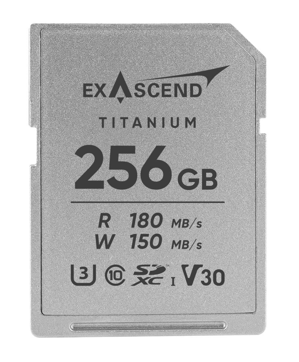 Exascend TITANIUM 256GB UHS-I V30 SDXC Card