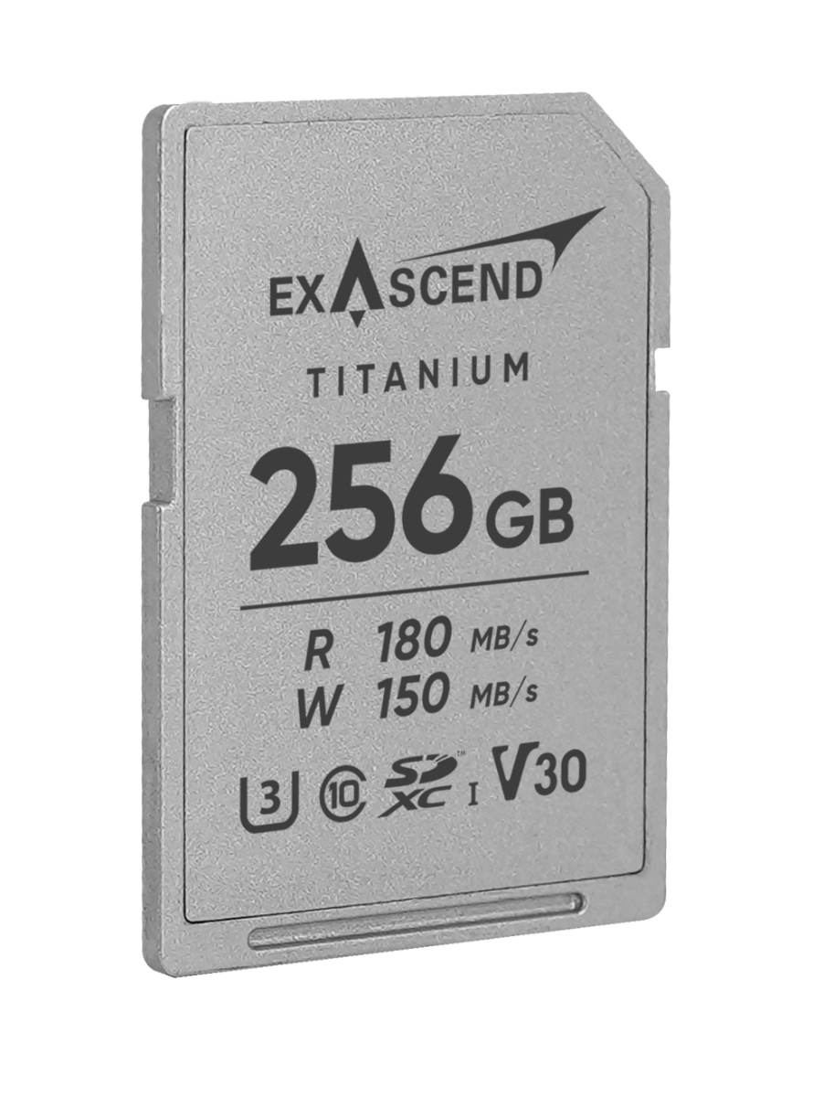 Exascend TITANIUM 256GB UHS-I V30 SDXC Card