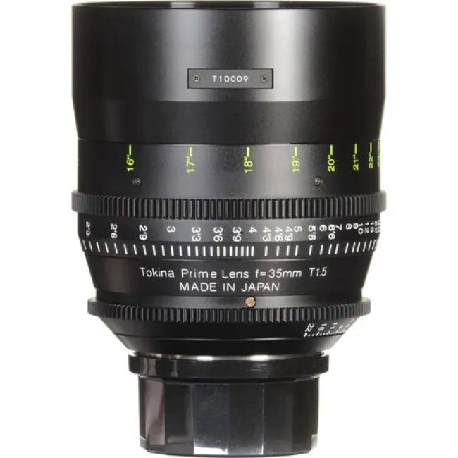 Tokina Cinema 35mm T1.5 Lens for PL Mount 