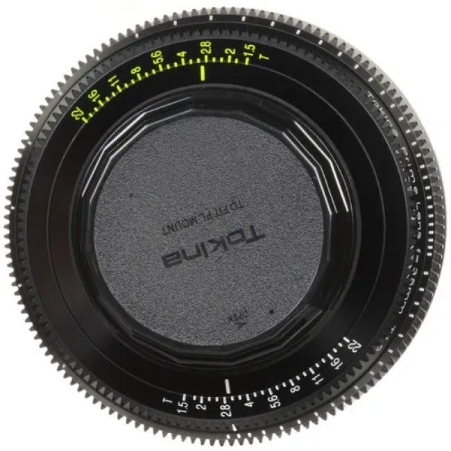 Tokina Cinema 35mm T1.5 Lens for PL Mount 