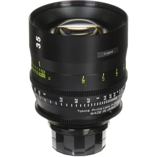 Tokina Cinema 35mm T1.5 Lens for PL Mount 