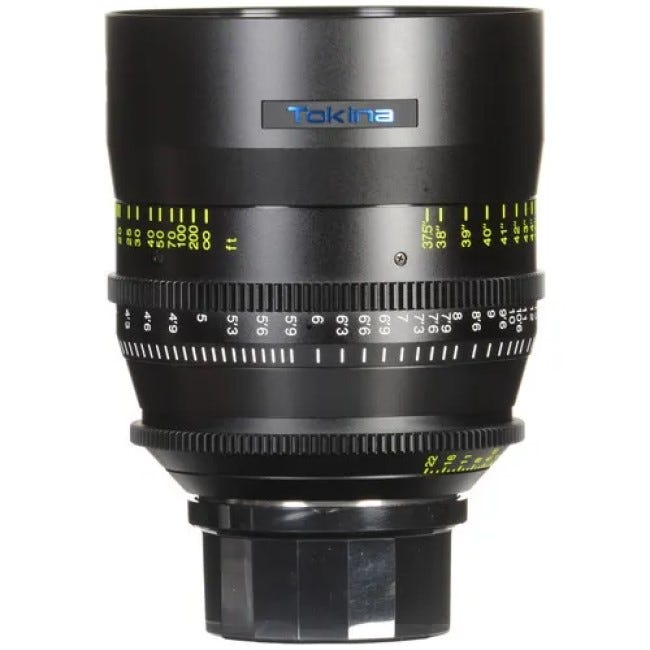 Tokina Cinema 85mm T1.5 Lens for PL Mount