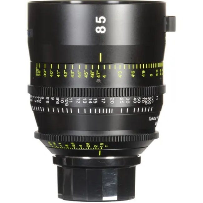 Tokina Cinema 85mm T1.5 Lens for PL Mount