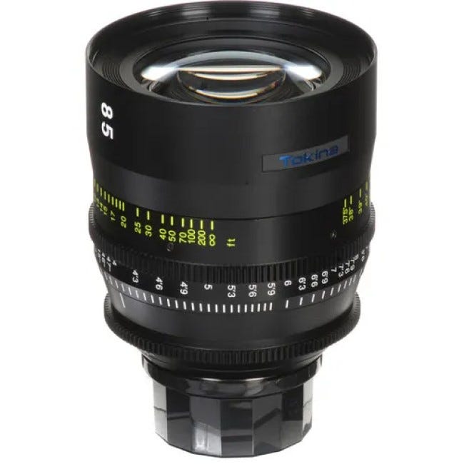 Tokina Cinema 85mm T1.5 Lens for PL Mount