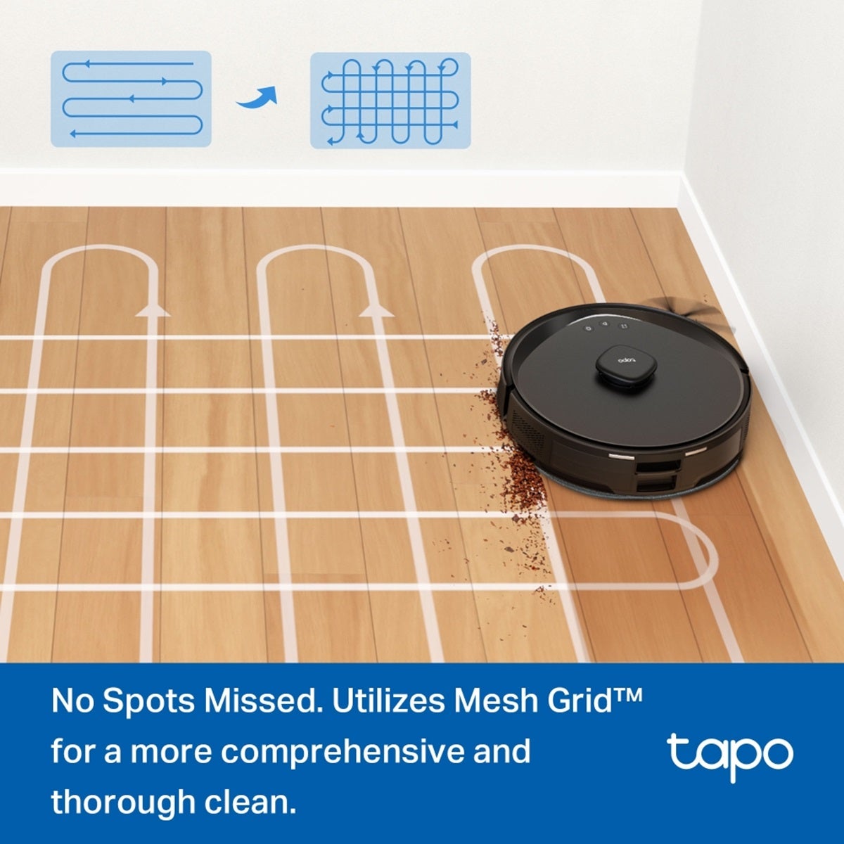 Open Box TP-LINK Tapo RV30 Max 5300Pa Hyper Suction Robot Vacuum Mop