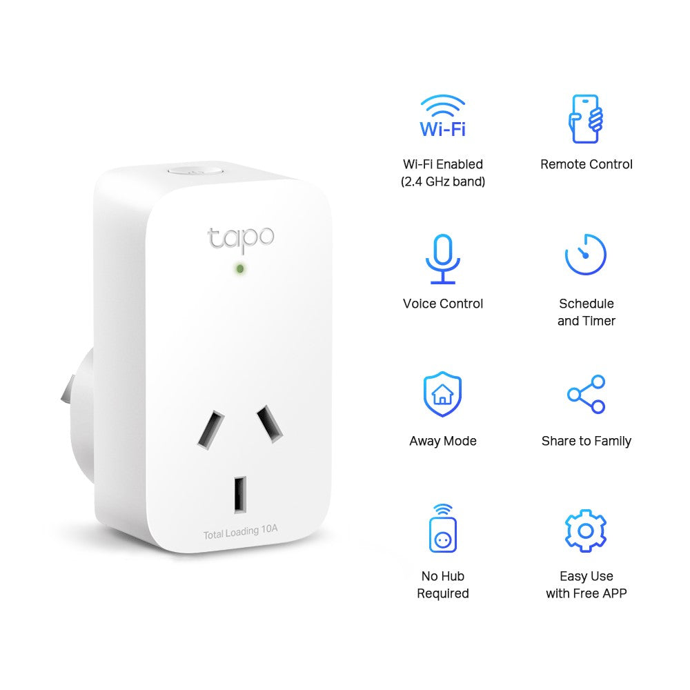 TP-Link Tapo Mini Smart Wi-Fi Plug - 4 Pack