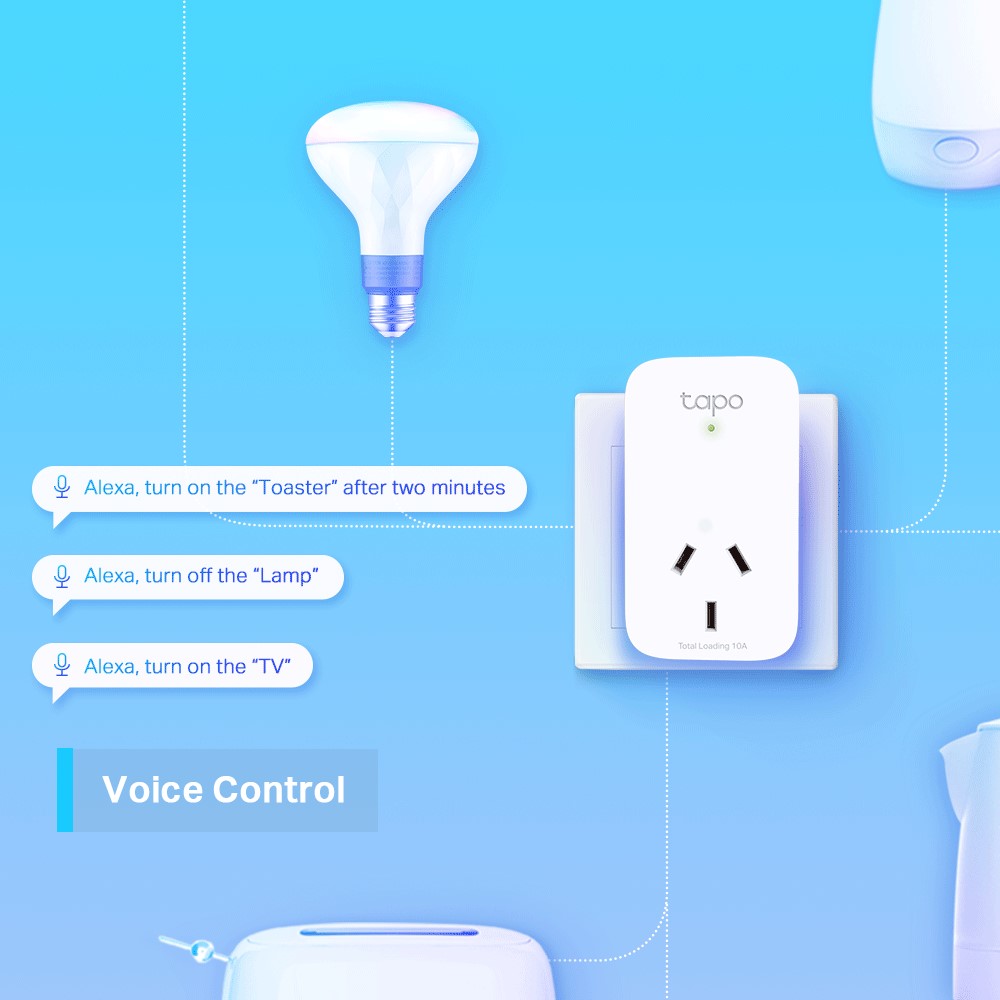 TP-Link Tapo Mini Smart Wi-Fi Plug - 4 Pack