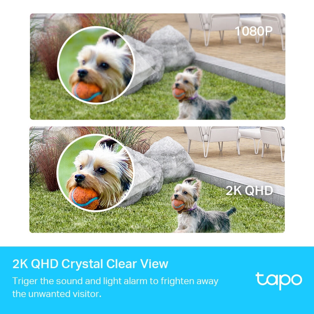 TP-Link Tapo Smart 2K Wire-Free Security Camera System (2 Pack)