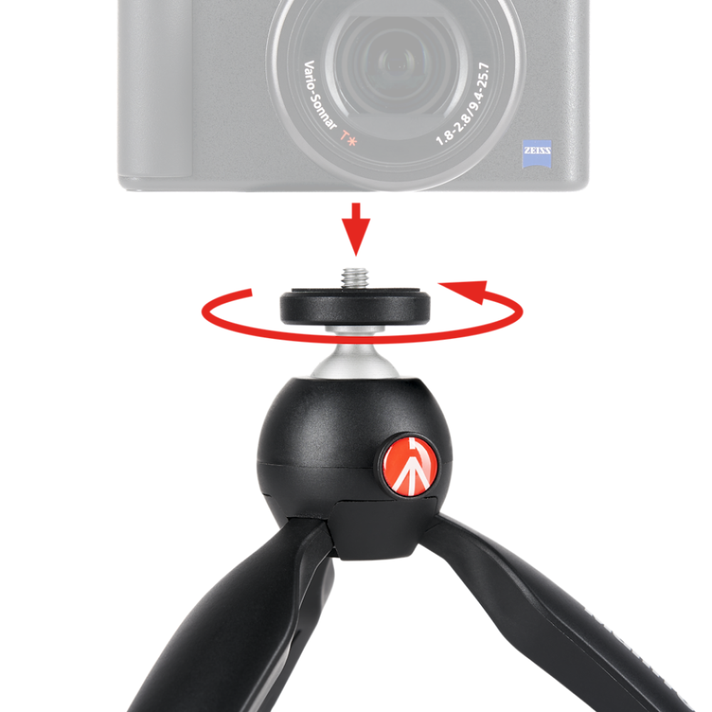 Manfrotto PIXI Mini Tripod Mk II - Black 