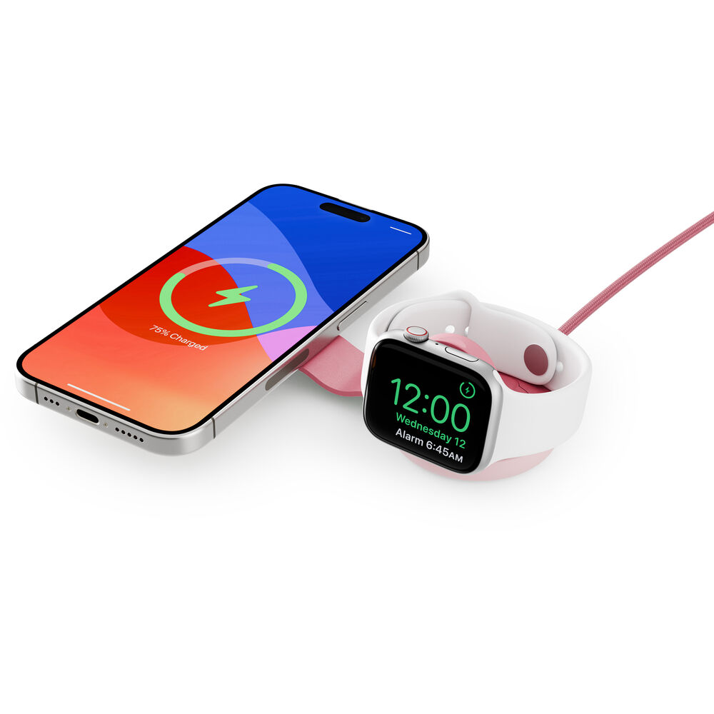 Twelve South ButterFly SE 2-in-1 Qi2 Travel Charger (Pink)