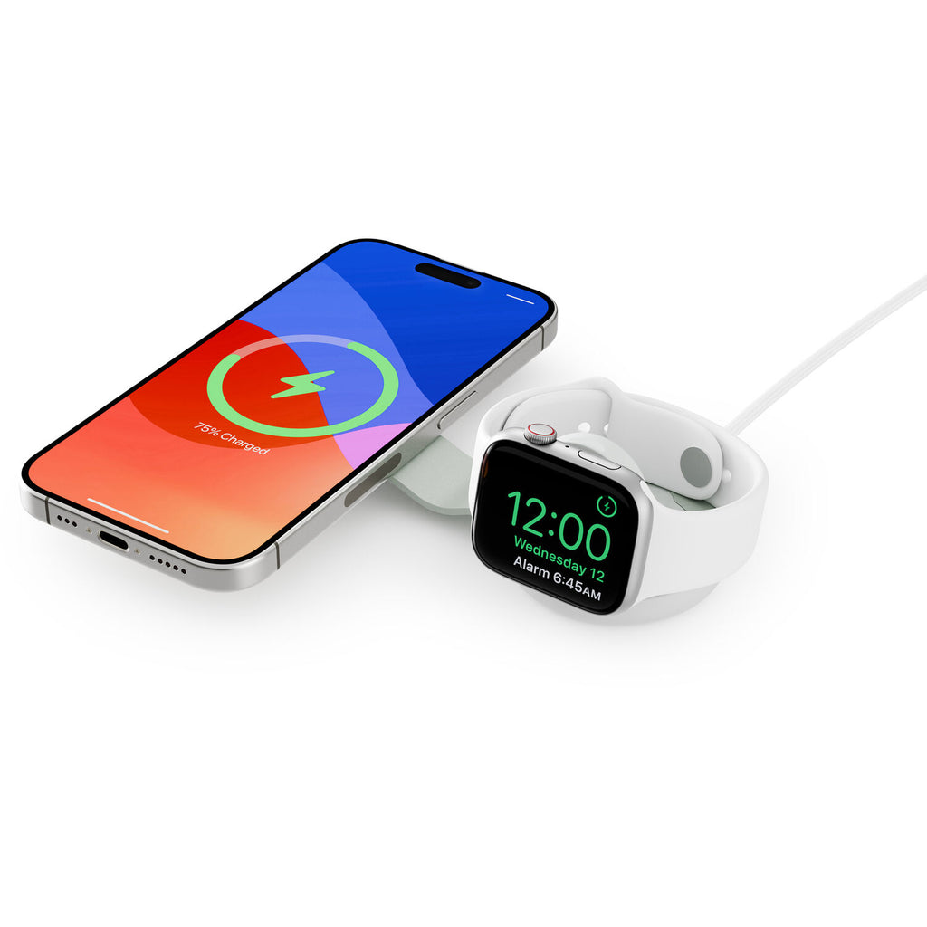 Twelve South ButterFly SE 2-in-1 Qi2 Travel Charger (White)