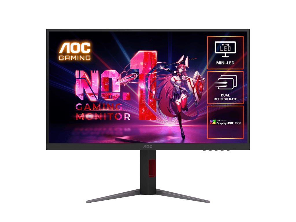 AOC U27G4XM 27" 4K Mini-LED 160Hz/320Hz 1ms Dual Refresh Rate Gaming Monitor