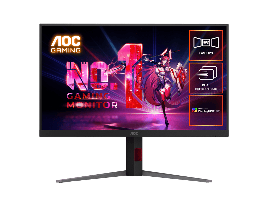 AOC U32G4 31.5" 4K Mini-LED 160Hz/320Hz 0.3ms Dual Refresh Rate Gaming Monitor 