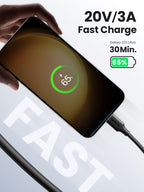 Ugreen 0.5m USB-C to USB-C Nickel Plated Cable (Black)