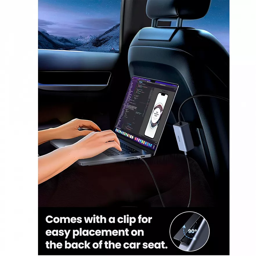 Ugreen 150W 4-Port GaN Fast Car Charger