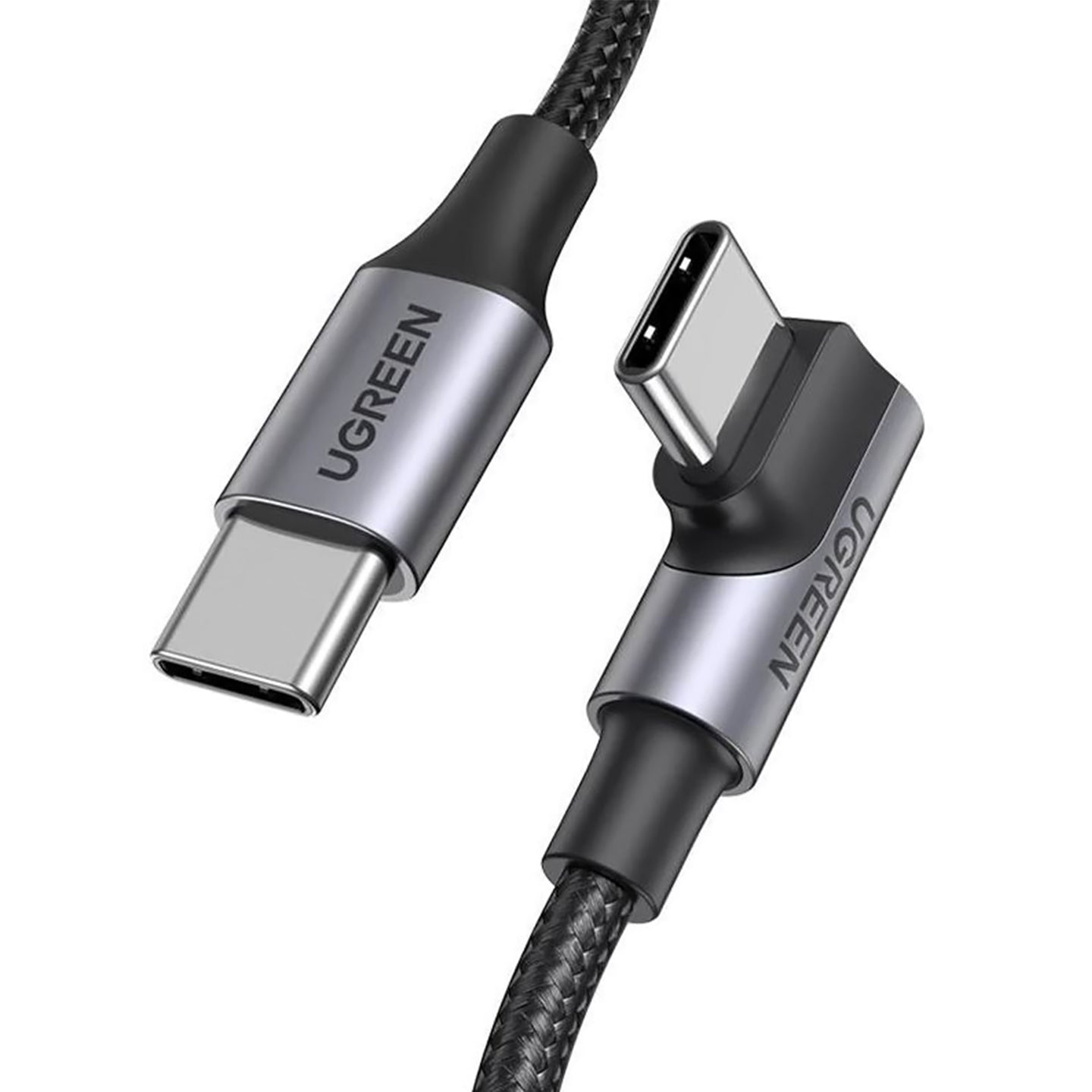Ugreen 1m 100W 90 Degree Angle USB-C Braided Cable