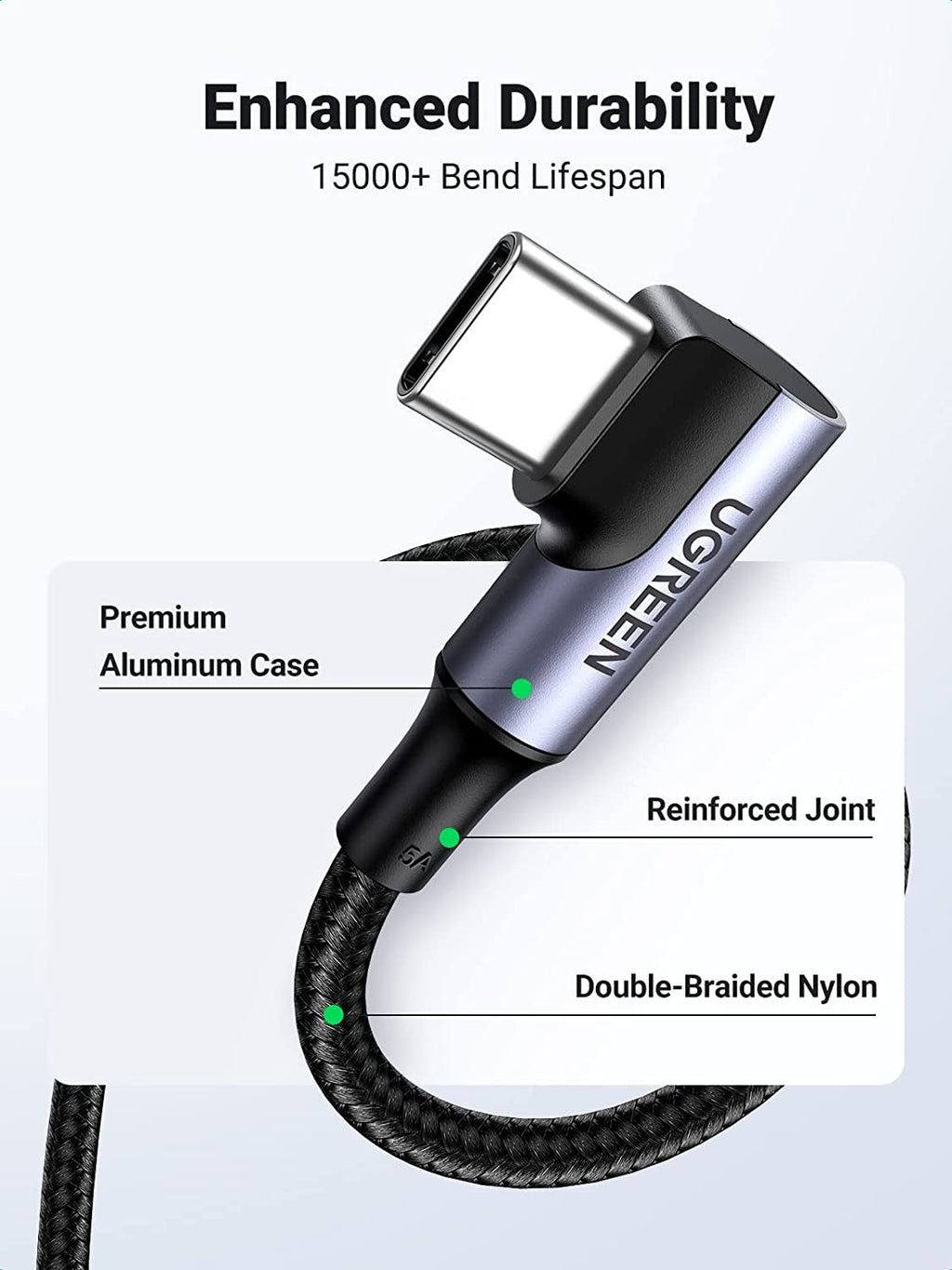 Ugreen 2m 90 Degree Angle USB-C Cable
