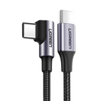 Ugreen 2m 90 Degree Angle USB-C to USB-C 60W Braided Cable