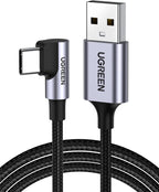 Ugreen 3m 90 Degree Angle USB-C to USB-A Braided Cable
