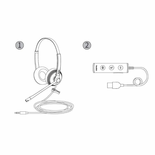Yealink UH34-SE UC Dual Noise Cancelling USB-C Wired Headset
