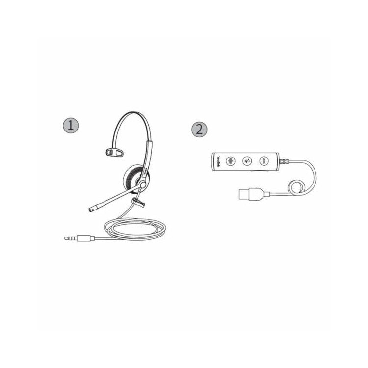 Yealink UH34-SE MS Mono Noise Cancelling USB-A Wired Headset
