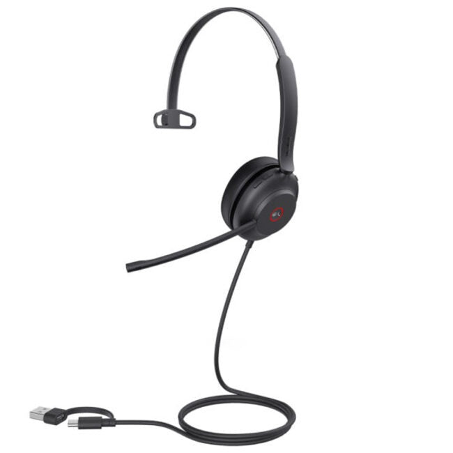 Yealink UH37 MS Mono Noise Cancelling USB-C/A Wired Headset