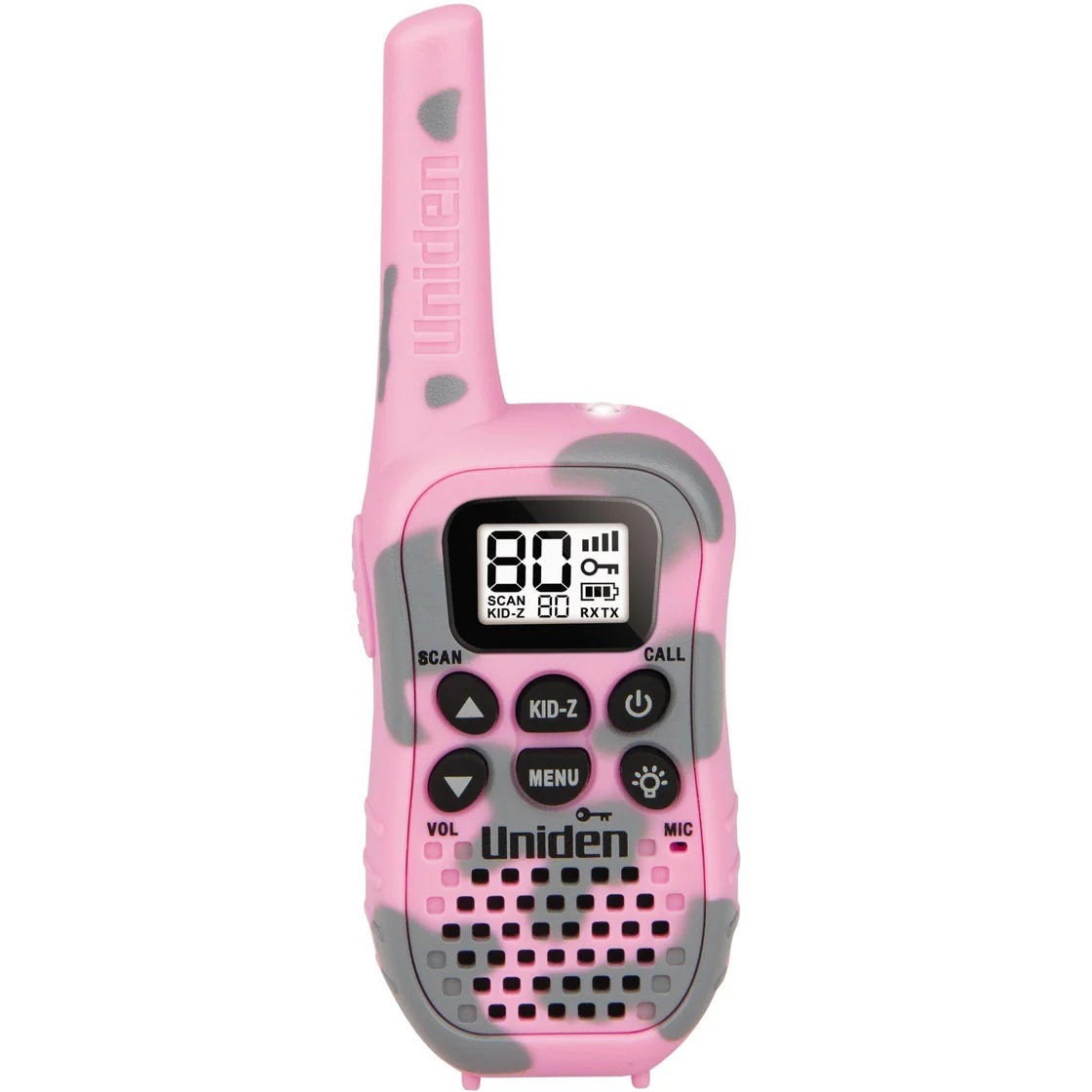 Uniden UH45CP 80 Channel UHF Handheld Radio with Kid Zone - Camo Pink