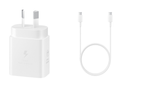Samsung 25W Power Adapter (White) with 1M USB-C Cable (White)