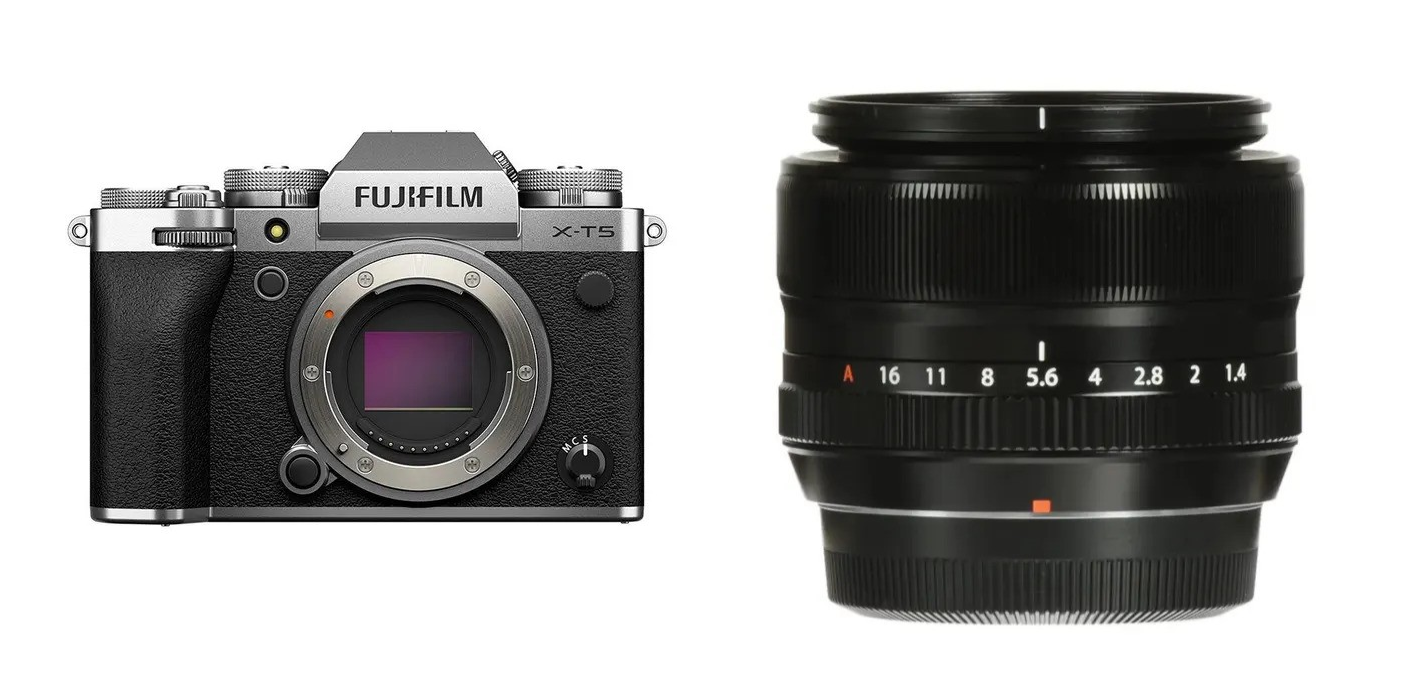 FUJIFILM X-T5 Camera w/ XF 35m f/1.4 R Lens - Silver