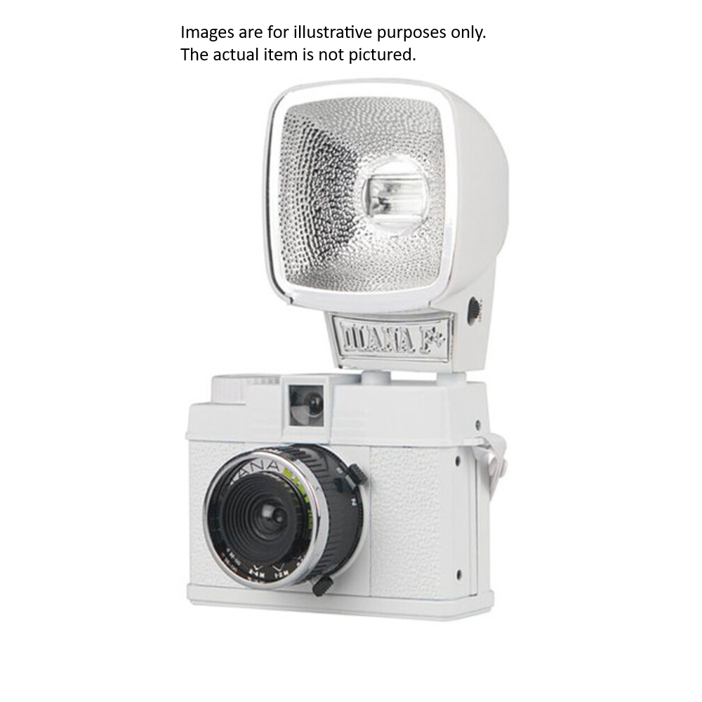Used Lomography Diana Mini 35mm Camera w/ Flash - White (Mint Condition)