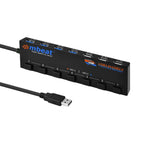 Mbeat 7 Port USB3.0 and USB2.0 Hub Manager with switch