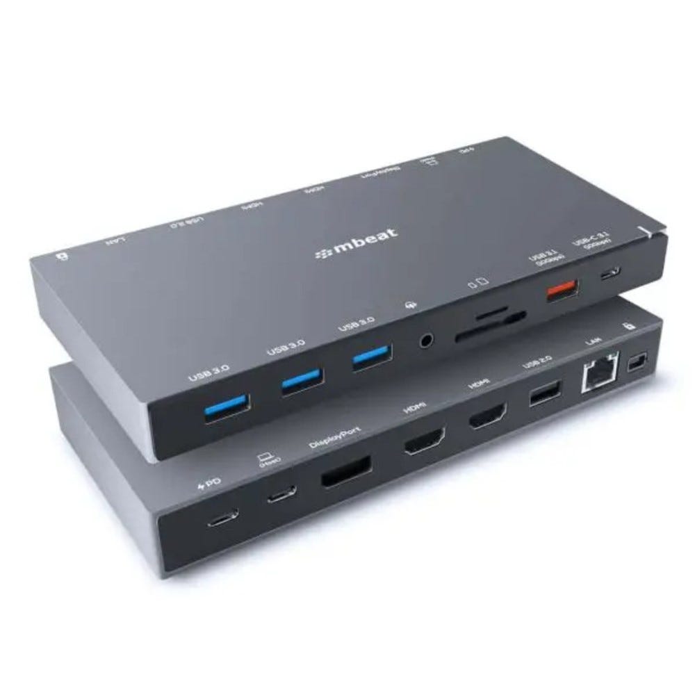 Mbeat 15 in 1 Triple Display USB-C Dock
