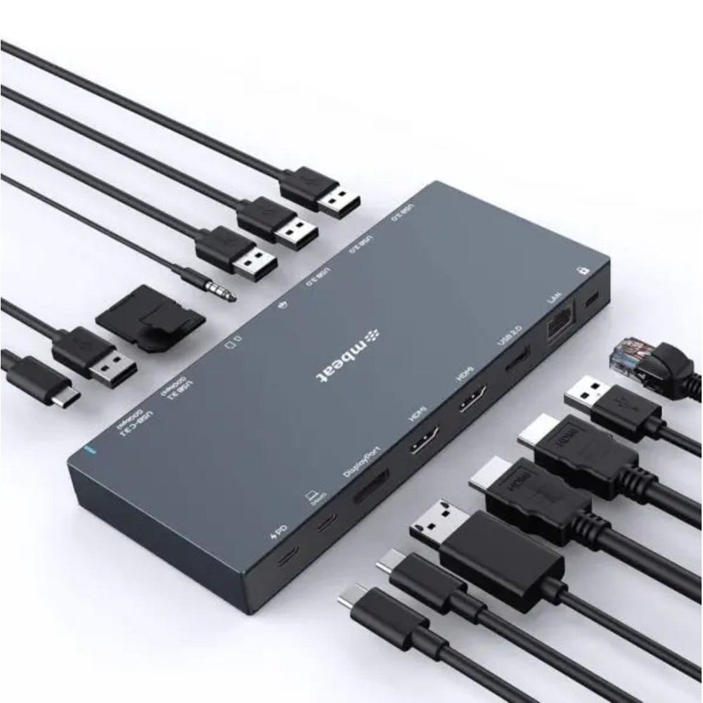 Mbeat 15 in 1 Triple Display USB-C Dock