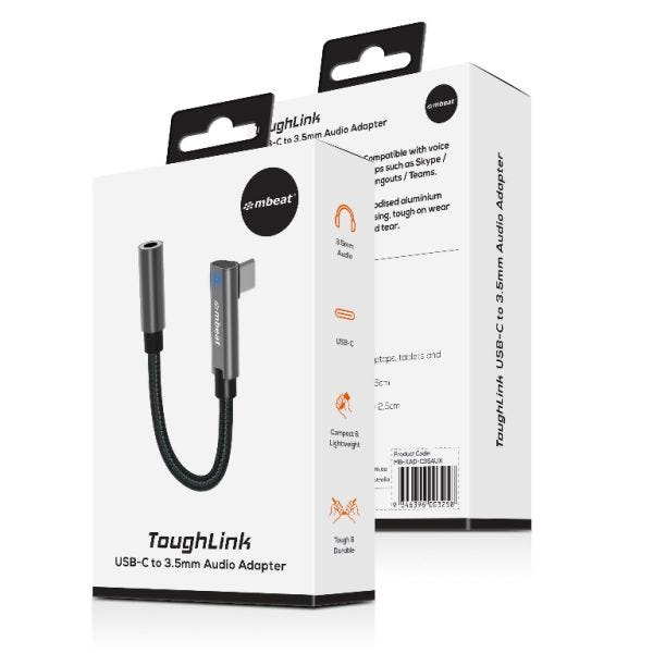 mbeat Elite USB-C to 3.5 Audio Adapter