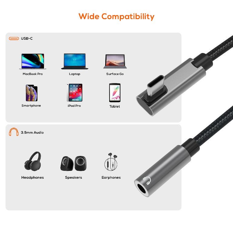mbeat Elite USB-C to 3.5 Audio Adapter