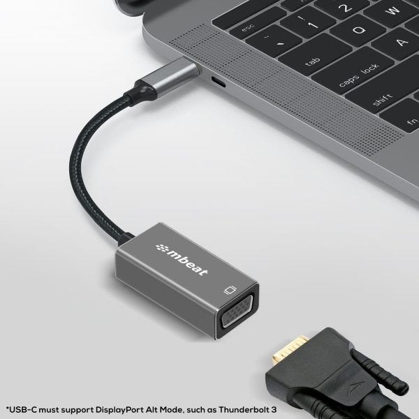 mbeat Elite USB-C to VGA Adapter 