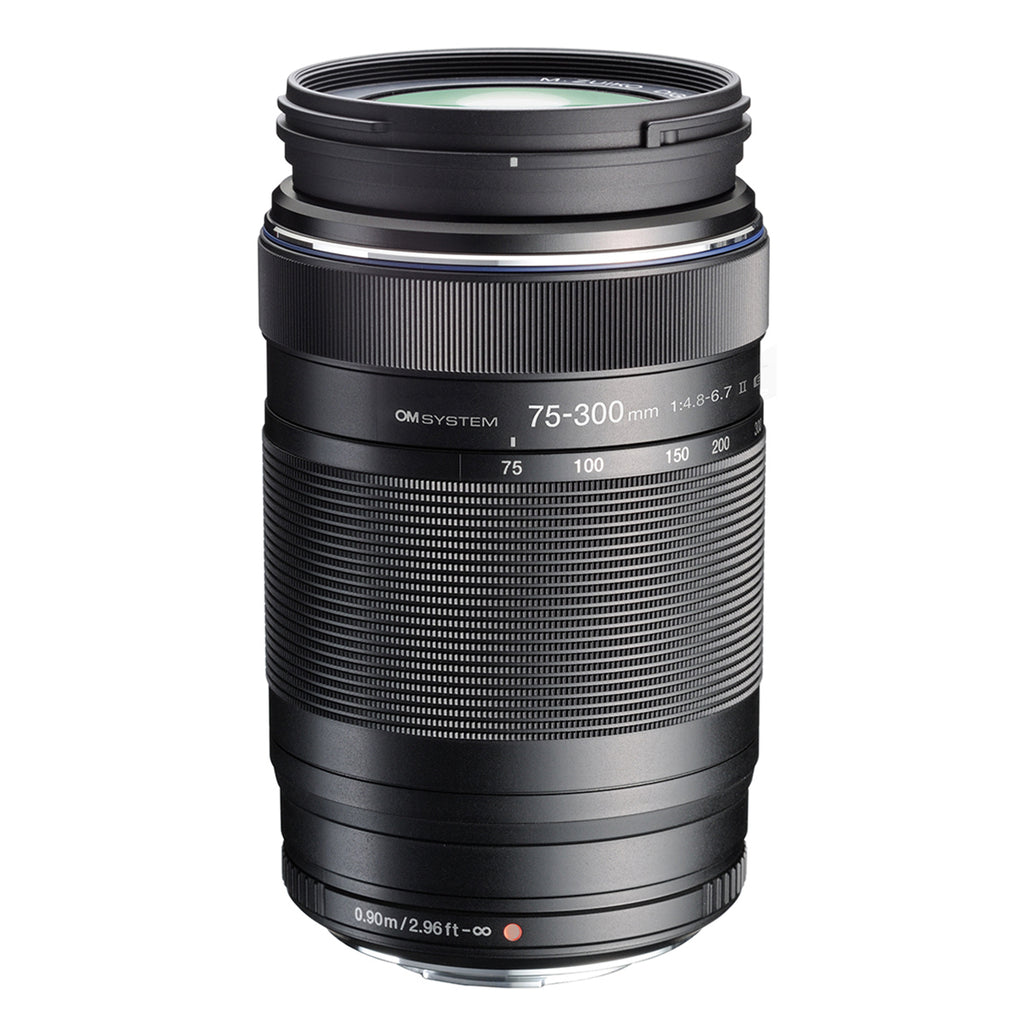 OM System 75-300mm II f/4.8-6.7 Lens - Black 