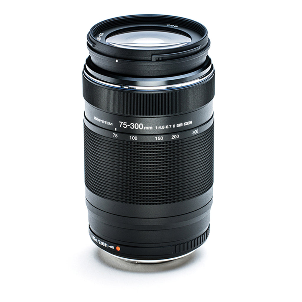 OM System 75-300mm II f/4.8-6.7 Lens - Black 