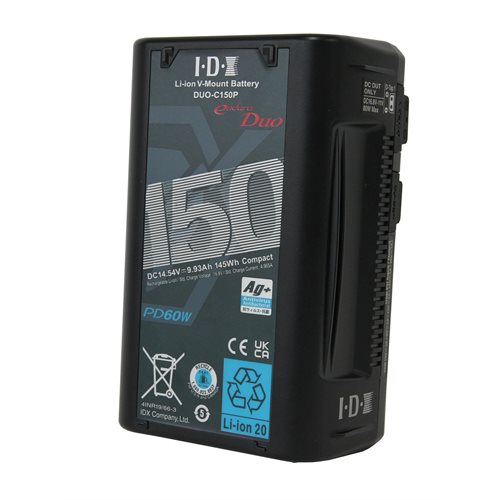 IDX DUO-C150P 145Wh High-Load Li-Ion V-Mount Battery with 2x D-Tap and USB-PD