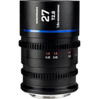 Laowa Nanomorph 27mm T2.8 Anamorphic Lens - Arri PL and EF Mount - Blue
