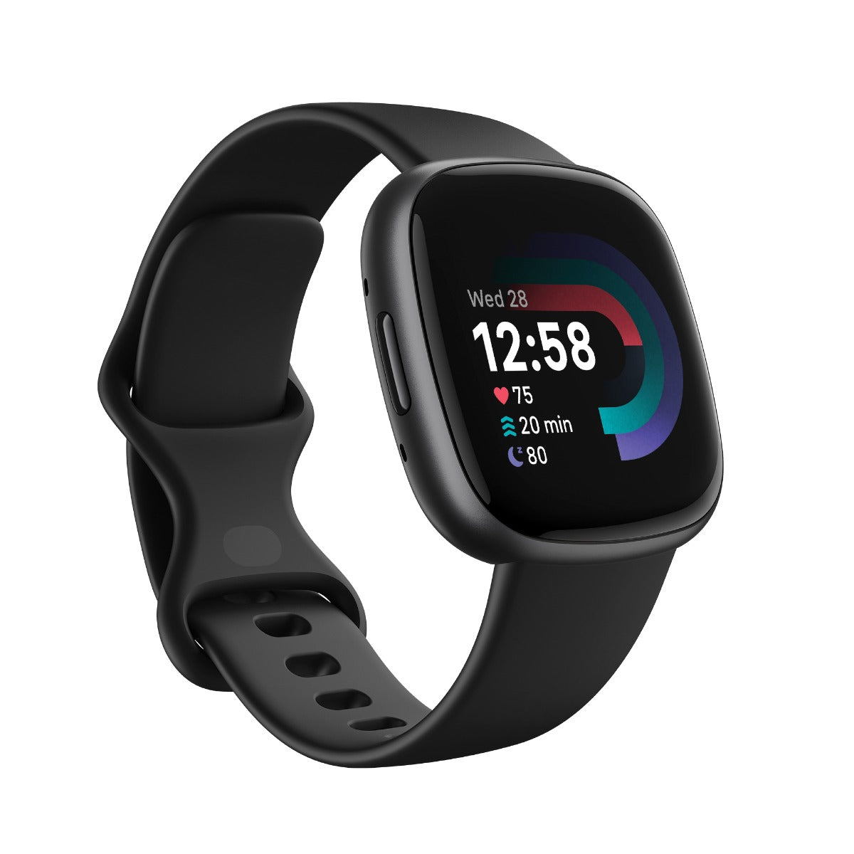 Fitbit Versa 4 Fitness Tracker - Waterfall Blue/Platinum Aluminium