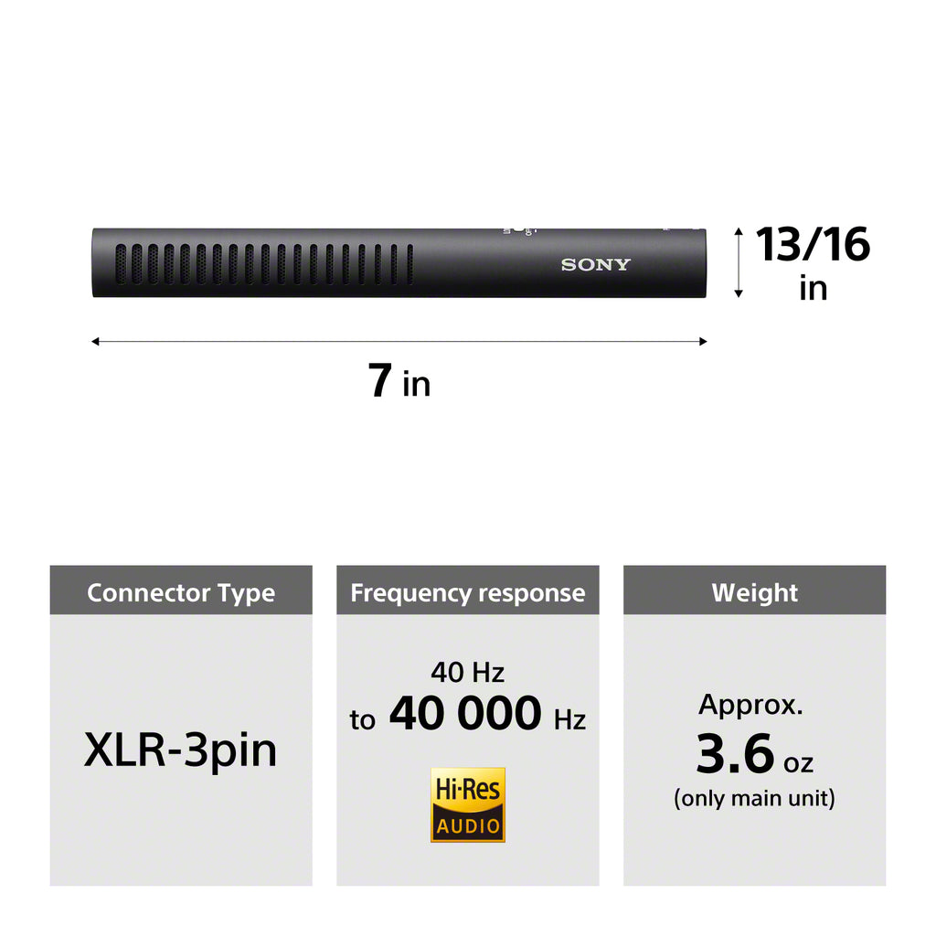 Sony ECM-778 XLR Shotgun Microphone