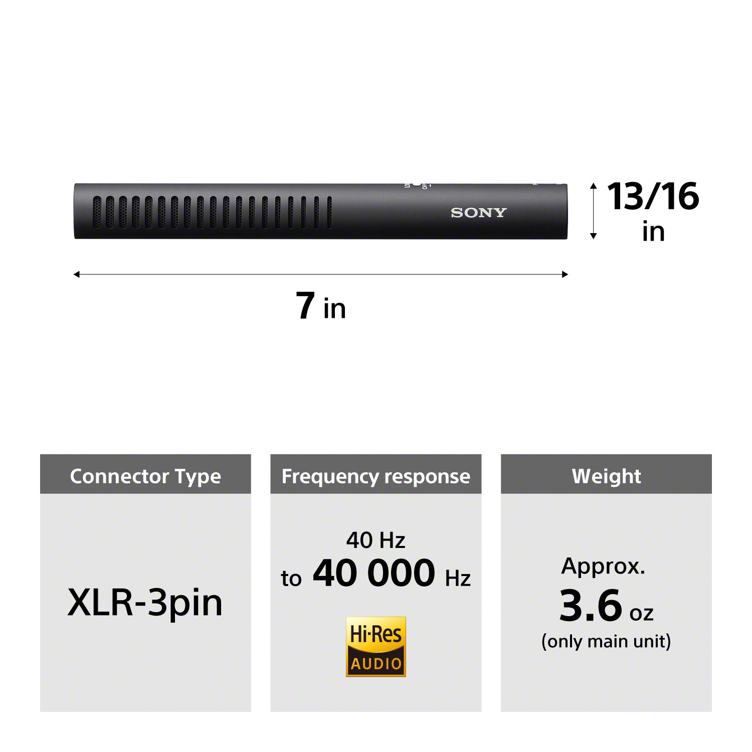 Sony ECM-778 XLR Shotgun Microphone